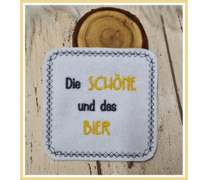 ADVENTSKALENDER 5. Dezember - Stickserie ITH - 26 Untersetzer Bier Sprüche